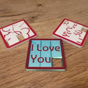 <span class=keywords><strong>Puzzle</strong></span> Scorrevole 3D Stampato in Resina FDM SLA ABS - Product Image 1