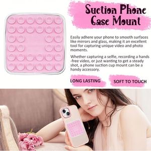New Cross-border Silicone Phone Suction Cup Stand Double-side Holder Custom Logo <b>Frame</b> Design - Product Image 4