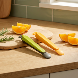 Ensemble de 2 éplucheurs d'agrumes, éplucheur d'orange et couteau à pamplemousse en acier inoxydable 420 avec extracteur de pépins pour une préparation facile des fruits en cuisine - Product Image 5