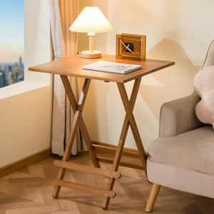 <b>Folding</b> Wooden Square Dining <b>Table</b> 60x60 Cm For Home Dormitory Use - Product Image 2