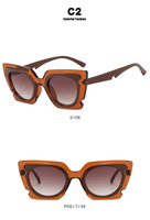 Kacamata Hitam Pria Vintage Retro 70an Bingkai Tebal Persegi UV400 Polarisasi Fashion Mewah