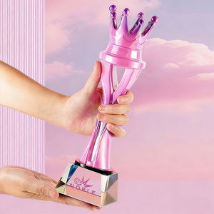 Premio de Resina Rosa Creativo Grabado Personalizado con Base de Cristal para Campeón de Danza <span class=keywords><strong>Infantil</strong></span> - Product Image 4