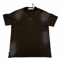 T-shirt à manches courtes pour homme, style streetwear, en coton 220 g/m², impression pigmentée sur tissu jersey respirant, fabrication sur mesure ODM.