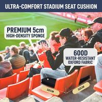 Coussin de siège de stade Mydays Outdoor 600D Oxford pour gradins extérieurs, kayak, jardinage, pêche sur glace, événements sportifs
