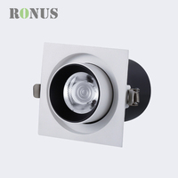 Trois têtes 25W x 3 hôtel carré haute puissance plafond Commercial spot LED COB encastré