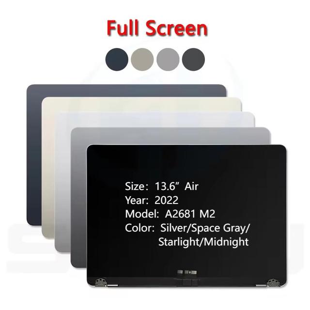 Original New A2681 LCD Panel for MacBook Air 13" M2 A2681 Screen Display Replacement 2022 Year