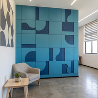 Panneau acoustique 3D géométrique moderne en PET, panneau mural décoratif, panneau mural en relief pour la décoration murale intérieure