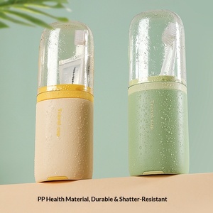 Plastic Capsule Mouthwash Cup Travel Wash Cup Portable Storage Box Three-in-One - Product Image 4