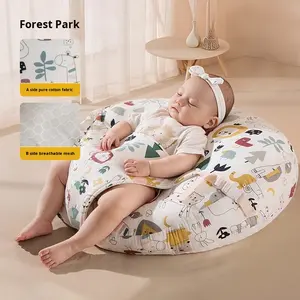 Almohada de Alimentación para Recién Nacidos, Almohada de Confort para las Cuatro Estaciones, Algodón Puro, Estampado de Oso de Dibujos Animados, Moderna, Transpirable, Lavable para Bebés y Niños Pequeños - Product Image 6
