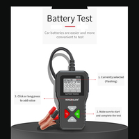 Outils de test de batterie entrepôt USA EU KINGBOLEN BM550 6V 12V 24V Outils de diagnostic automobile 100-2000 Testeur CCA 2Ah-220Ah