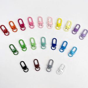 Llavero de gancho para puerta de metal personalizado con pintura de colores - Mosquetón de resorte para accesorios y dijes de manualidades DIY - Product Image 3
