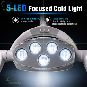 Lampe dentaire orale avec interrupteur sensoriel, lumière d'opération pour dentiste, unité de fauteuil dentaire, outils de clinique dentaire, 5 LED - Product Image 3