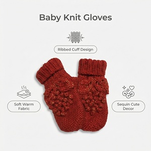 Gants en tricot douillets pour enfants pour l'hiver |   Mitaines pour tout-petits faites à la main de 0 à 6 ans |   Accessoires thermiques chauds pour l'automne et l'hiver - Product Image 6