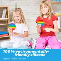 Regenbogen-Party-Blasen Sensorisches Stressabbau-Spielzeug Pop n Play Fidget Poppers Autismus-Spiel für Kinder Weihnachtsgeschenke Geschenkideen CPC