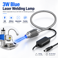 Lampe de soudage laser bleue ZhonNa 3W 450nm à col de cygne flexible, équipement de marquage laser professionnel pour l'alignement des roues et des pneus
