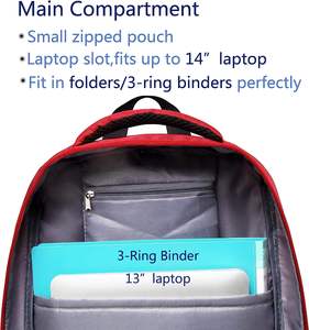 กระเป๋านักเรียนโบลซาสโคแลร์สไปเดอร์สำหรับเด็กนักเรียนพร้อมกระเป๋าอาหารกลางวัน - Product Image 5