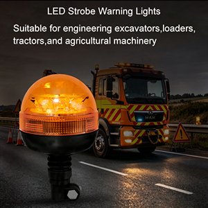 <span class=keywords><strong>Feux</strong></span> de signalisation à LED ambre 12V 24V, gyrophare flexible, lampe de sécurité clignotante rotative pour camions, tracteurs - Product Image 2