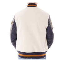 Blouson universitaire premium pour homme, style Letterman de baseball, à manches contrastantes, vêtement d'extérieur streetwear, vêtement vierge, vente en gros, haut de gamme
