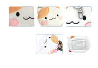 Pas de quantité minimale de commande, portefeuilles en peluche personnalisés en coton biologique, coton PP, nylon, unisexes, OEM, ODM, CPC, EN71