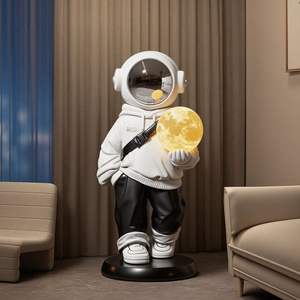 Statue d'astronaute en résine moderne et luxueuse, écologique, avec haut-parleur intégré pour meuble TV et décoration intérieure - Product Image 4