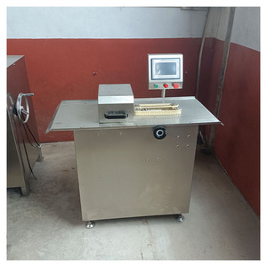 Procesamiento de recorte Máquina de torsión de llenado <span class=keywords><strong>Chorizo</strong></span> Hot Dog Máquina de anudado de salchichas Embutidor y enlazador Anudado de doble cortadora - Product Image 1
