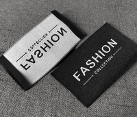 Étiquette tissée personnalisée avec logo, en polyester et coton, pour vêtements, patchs à coudre sur les vêtements, pour sacs, étiquettes principales lavables pour vêtements