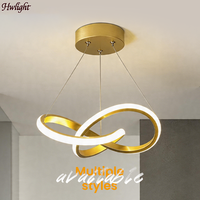 Lustre LED moderne pour salle à manger, lampe suspendue LED, luminaire de plafond en forme d'anneau, pour entrée, couloir, balcon, lustre simple pour usage intérieur