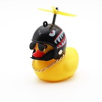 Mini Niedliche Gelbe Quietscheente Großhandel mit Bambus-Libellen-Helm