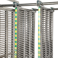 Support de stockage SMT KEXING en acier inoxydable ESD pour circuits imprimés, 10^4-10^6 Ohm, certifié RoHS, résistant à la chaleur, pour manipulation en salle blanche