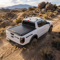 Couverture de benne de camionnette rétractable antivol et étanche pour Ford Ranger F150 Super Duty Maverick