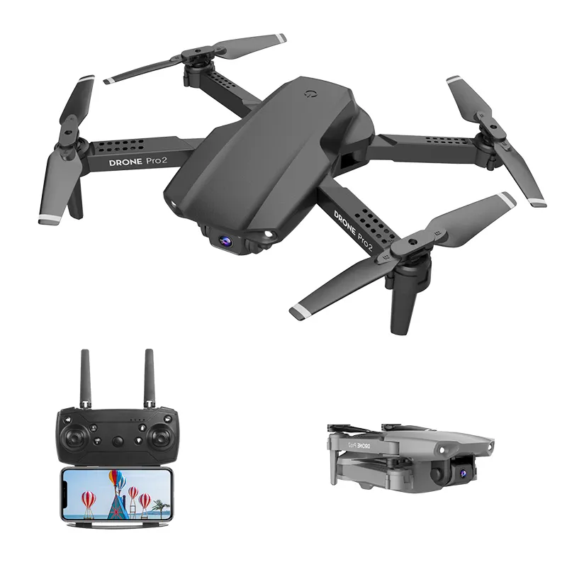 E99 Pro Drone 4K Dual Camera WIFI FPV Foldable RC Helicopter Photography Quadcopter Dron Toys E99 Drone