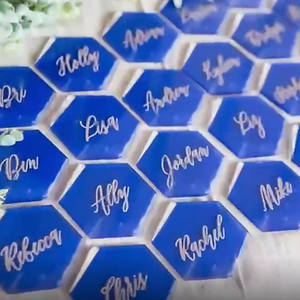 Letrero de Acrílico Transparente <span class=keywords><strong>para</strong></span> Números de Mesa de Boda, Tablero de Mensajes <span class=keywords><strong>para</strong></span> Menú, Decoración de Eventos y Bares - Product Image 5