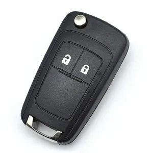 O-pel Vauxhall Insignia Astra için 2 düğme katlanır araba anahtarı kabuk uzaktan araba anahtarı durum HU100 bıçak