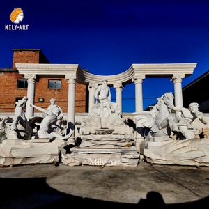 Grande <span class=keywords><strong>fontaine</strong></span> d'eau en marbre Fontana Di Trevi <span class=keywords><strong>de</strong></span> luxe à vendre - Product Image 6