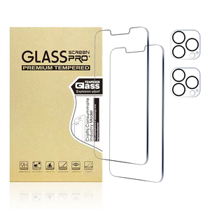 Protector de pantalla de vidrio templado para teléfono móvil, paquete de 3 películas de pantalla ultra finas HD de 9H para <span class=keywords><strong>iphone</strong></span> 12 <span class=keywords><strong>13</strong></span> <span class=keywords><strong>14</strong></span> plus <span class=keywords><strong>pro</strong></span> max - Product Image 2