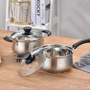 Olla para Leche de Acero Inoxidable 304 con Vaporera, Ahorra Tiempo al Calentar la Leche y Cocinar al Vapor, Segura y Fácil de Usar para Todas las Estufas - Product Image 1
