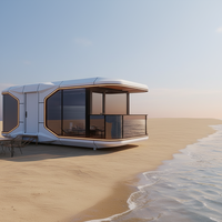 Maison Capsule de Luxe Modulaire Préfabriquée Expédiable Entièrement Préfinie pour Hôtels, Campings, Sites Touristiques et Événements Privés