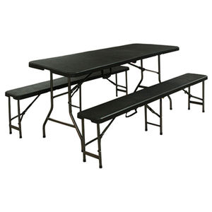 Table de camping pliable claire pour banquet, hôtel pour réunion, mariage, cour, pique-nique, <span class=keywords><strong>location</strong></span> de <span class=keywords><strong>location</strong></span> - Product Image 5
