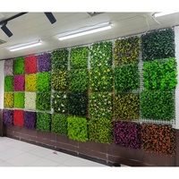 Panneaux de verdure artificielle verte, plantes grimpantes d'intérieur, panneaux décoratifs d'extérieur, faux panneaux muraux végétaux pour haies artificielles