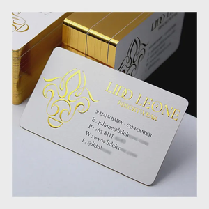 Custom Goud Folie Post Naam Kaart Merk Bulk Luxe Geschenk Visitekaartje Dank U Wenskaart Met Logo - Product Image 3