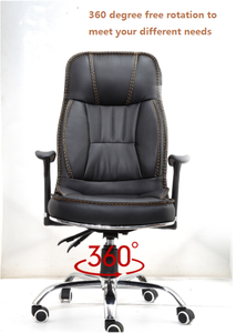 Fauteuil de Bureau Inclinable et Pivotant Multifonction pour Patron en Cuir, Chaise de Direction Ergonomique - Product Image 6