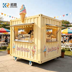 ร้านแฮมเบอร์เกอร์ คอนเทนเนอร์พร้อมครัว บาร์ชายหาดเคลื่อนที่ บ้านคอนเทนเนอร์ คาเฟ่คอนเทนเนอร์ - Product Image 3