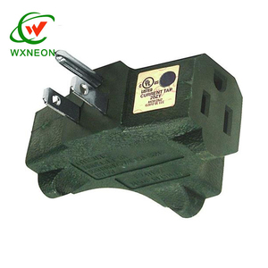Adaptateur en forme de T pour rallonge à 3 prises, espacé à 3 broches, robinet mural mis à la terre, répartiteur de puissance à prises multiples - Product Image 1