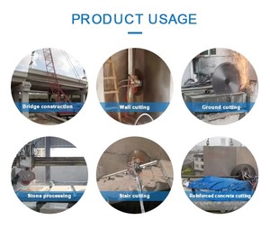 Scie à pierre électrique portable hydraulique entièrement automatique de 1200 mm avec lame diamantée soudée <span class=keywords><strong>au</strong></span> <span class=keywords><strong>laser</strong></span> et rayon de braquage court pour béton - Product Image 6