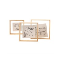 Double-sided Transparent Glass Photo Frame DIY Creative Picture Frame Mounting Frame Painting Polaroid Photo Table Display Frame