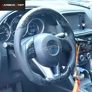 Best Selling Car Accessories Real Forged Carbon Fiber Steering Wheel For Mazda 3 Mazda CX5