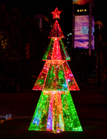 Einkaufszentrum-Dekoration Großer Weihnachtsbaum LED Leuchtende Außen-Weihnachtsbeleuchtung