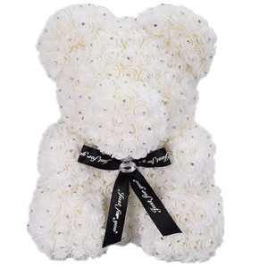 AI-076 Oso <span class=keywords><strong>de</strong></span> Peluche <span class=keywords><strong>de</strong></span> Flores <span class=keywords><strong>de</strong></span> Rosa Hecho a Mano con Diamantes, el Mejor Regalo <span class=keywords><strong>de</strong></span> <span class=keywords><strong>Boda</strong></span>, Oso <span class=keywords><strong>de</strong></span> Espuma <span class=keywords><strong>de</strong></span> Poliestireno Preservado, Múltiples Ocasiones: Halloween, Graduación, Pascua - Product Image 1