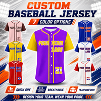 Maillot de baseball professionnel respirant et personnalisé pour les joueurs, uniforme d'équipe pour les matchs, l'entraînement et la compétition de baseball