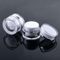 Pot en plastique transparent double paroi de 5g pour gel de construction, format voyage, échantillon de crème, pour cosmétiques - Vente en gros